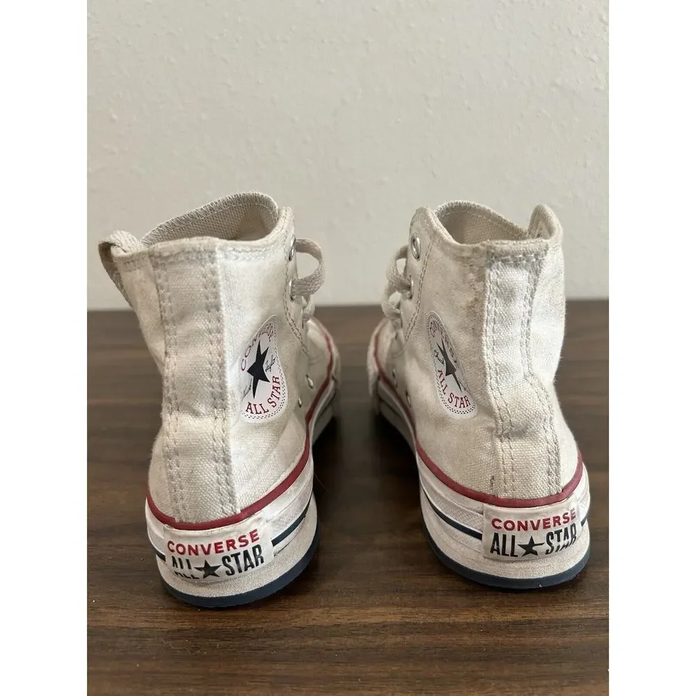 Converse Kids Size 11 Chuck Taylor All Star‎ Canvas High Top Sneaker White